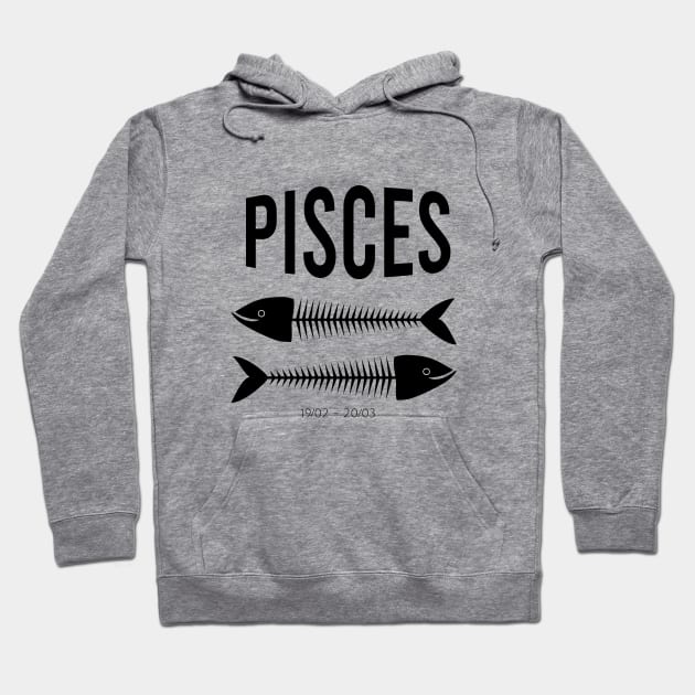 Pisces zodiac sign Hoodie by cypryanus